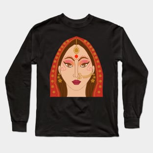 Indian Bengali Bride Long Sleeve T-Shirt